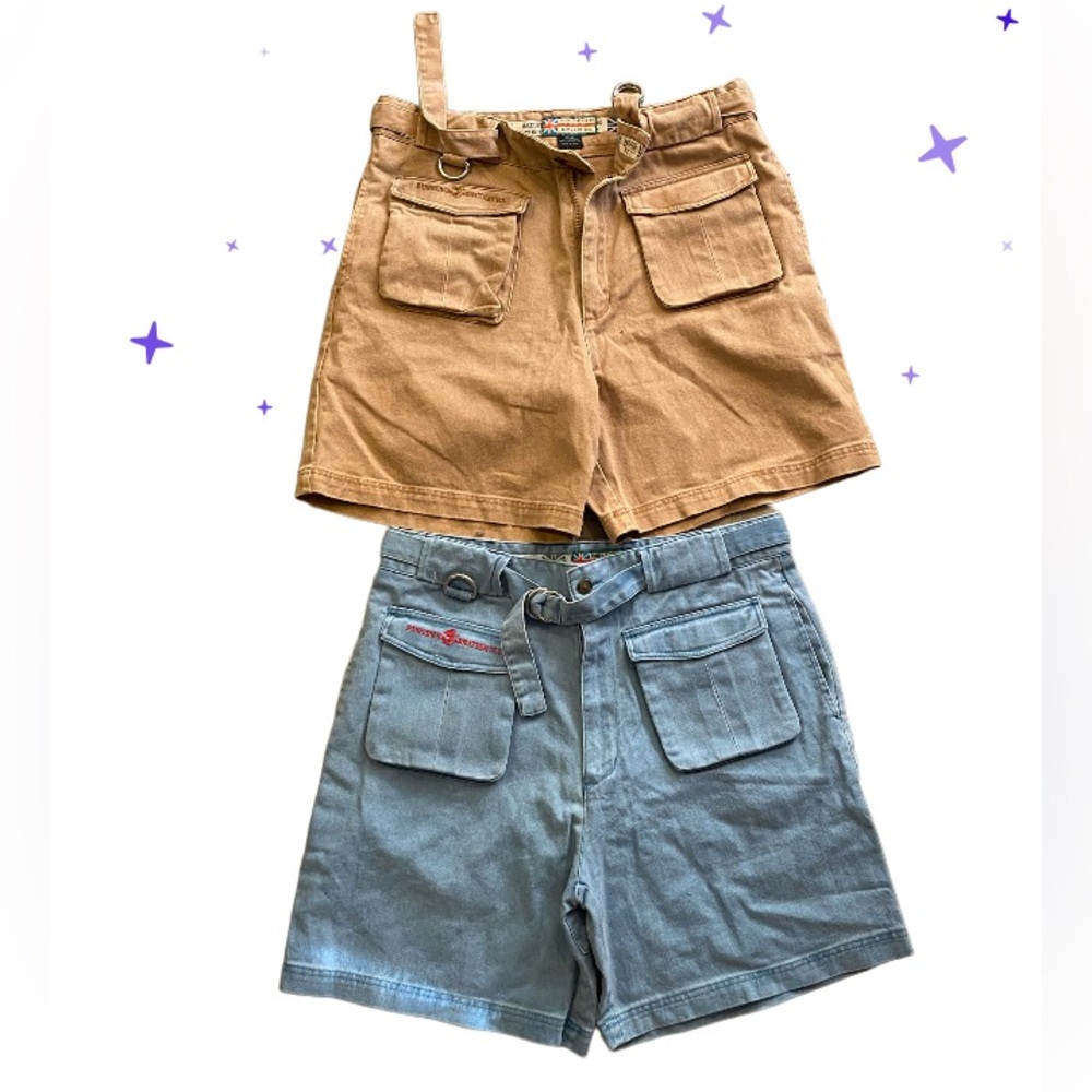 vtg brittish west indies pussers co. heavy duty cargo baggy shorts mens 40